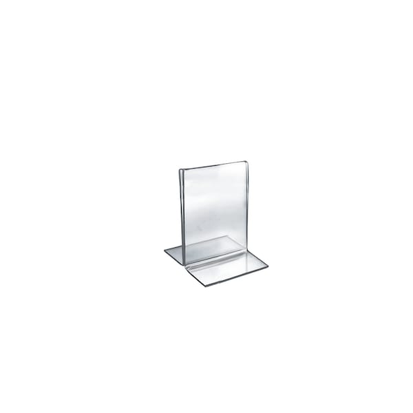 3.5"W x 5"H Double-Foot Two Sided Sign Holder, PK10